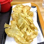 はなちゃんうどん  - ごぼう天うどんのごぼう