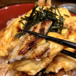 會水庵 - 焼き穴子に玉子を添え