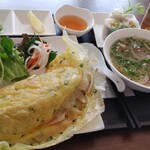ミツコレストラン - ベトナム風のお好み焼きセット ¥980