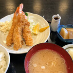 三幸 - エビフライ定食 880円