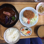 Genki Morimori - 相方  煮込みハンバーグ定食  750円税込