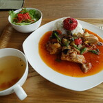 GREEN GRILL KISETSU - 鶏のトマト煮定食