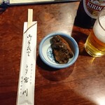 Unagi Miyagawa - かぶと　柔らかくてとてもおいしかった。これでビールを飲めば満足。