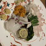 とく山 - 河豚にスミイカ、たこ、小鯛締め