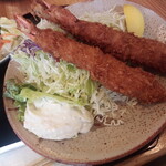 とんかつ桂 - 海老フライ