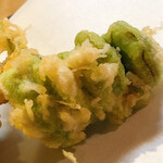 147100532 - 空豆の天ぷら。ホクホクです