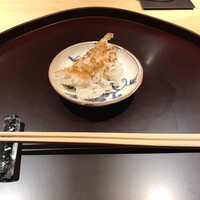 なかもと - 今日はおこげからスタート。ぱりぱりで美味しい。おこげだけ食べさせてくれるのは珍しい気がします。
