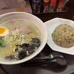 焔 - 白湯塩＆半チャーハン