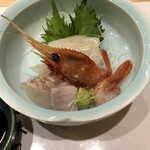 天麩羅 やぎ - お刺身。