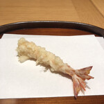 天麩羅 四季彩 村松 - いつもながら甘味が強いさいまき海老の身