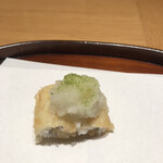 天麩羅 四季彩 村松 - 穴子　大根おろし　酢橘　塩