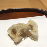 天麩羅 四季彩 村松 - 甘味が強くサクサクの熊本産姫蓮根