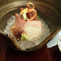 なだ万 ザ・プリンス箱根店 - 御造り：マグロ、鯛、カンパチ