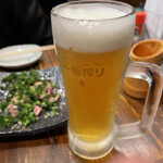 焼き鳥 ゑびす - 生ビール