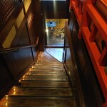 鳥元 - 地階に降りる階段