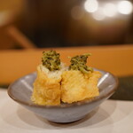 Akita Tempura Mikawa - ズワイ蟹の湯葉揚げ