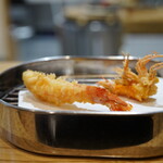 天ぷら 正心庵 - 車海老：レア