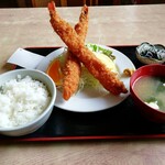 お食事処 雅 - 海老フライ定食