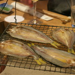柳家 - 鮎のひらき が良い色になってきましたね