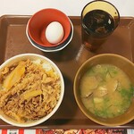 Sukiya - 牛丼並あさり汁セット