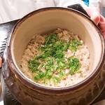 Akasaka Kikunoi - ⚫御飯「河豚御飯　葱　生姜」河豚のうま味がたーぷりっ