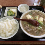 一富士食堂 - 肉すい定食（900円）20121.3
