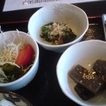 絆 - 定食の小鉢三品