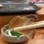 寿司割烹 魚紋 - 煮鮑。リフト(^-^)/