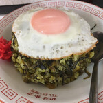 かせ食堂 - たかなめし（味噌汁付き）  700円なり
