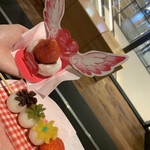 STRAWBERRY MANIA - 2021/2/27 ランチで利用。
                      四色団子(350円)
                      いちご大福(こしあん)(350円)