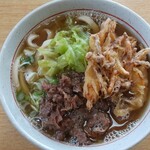 美也樹 - 肉天うどん500円