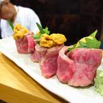 かねます - 生うにの牛肉巻き