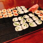 Sushi Fujiki - イカしそ巻き&筋子巻き