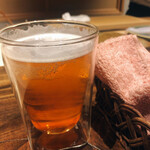 温石 - 生ビールの小でスタート