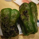 里葉亭 - ⑭ピーマン・・・肉汁が美味い