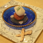 トゥ・ラ・ジョア - 松茸の百合根饅頭と松茸　(2012/09)