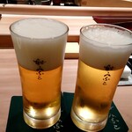 鮨みなと - 生ビール