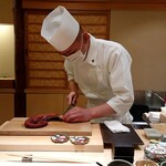 鮨みなと - 以下写真掲載許可済。水たこ、さばかれています。