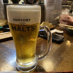 遊酒食堂 宇都宮 - とりあえずの生ビール