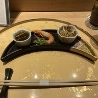 池袋 寿司 個室 空 - 前菜三種