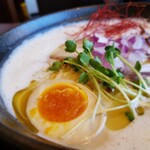 宝来軒 参 - 淡雪～濃厚鶏白湯～