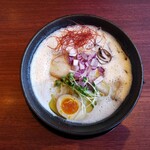 宝来軒 参 - 淡雪～濃厚鶏白湯～