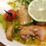 麺屋 六感堂 - トムガーガイラーメン＋日向鶏ロースト増し