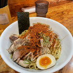 麺武者 - 旨辛シビまぜそば特盛(980円)