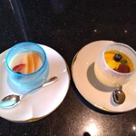 龍天門 - マンゴープリンと杏仁豆腐