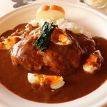 カレーハウスジブ - チキン&玉子のカレー。