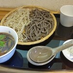 手打ちそば 根津 鷹匠 - 鴨せいろ 合い盛り  税込1650円  蕎麦少ないよ