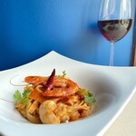 shrimp and octopus arrabbiata