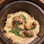 祇園 にし - 甘鯛と徳島産タケノコの炊き込みごはん