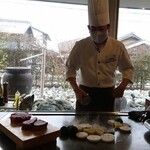 ステーキハウス 秀 - シェフのパフォーマンス　2021.3